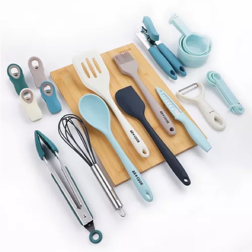 Art & Cook 23 Piece Essential Kitchen Gadget Set NIB Sold Out Color 💙